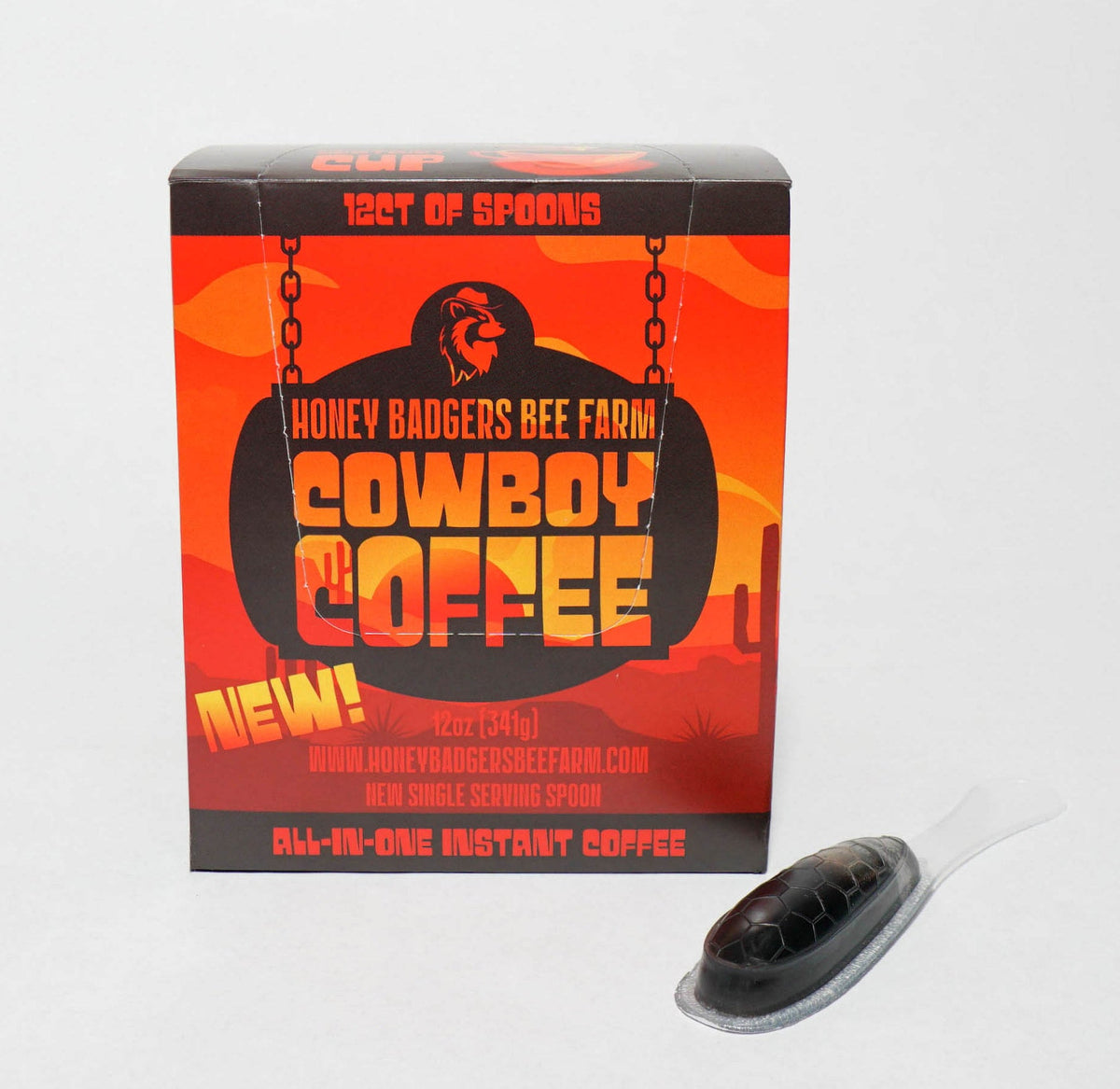 Badgers Honey Spoon /Cowboy Honey Coffee-0