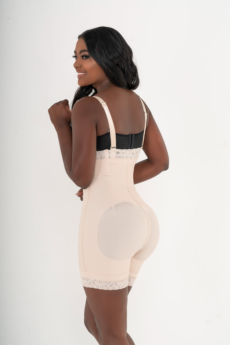 High-Waist Brazilian Lift Control Shorts with Straps – 201243-1