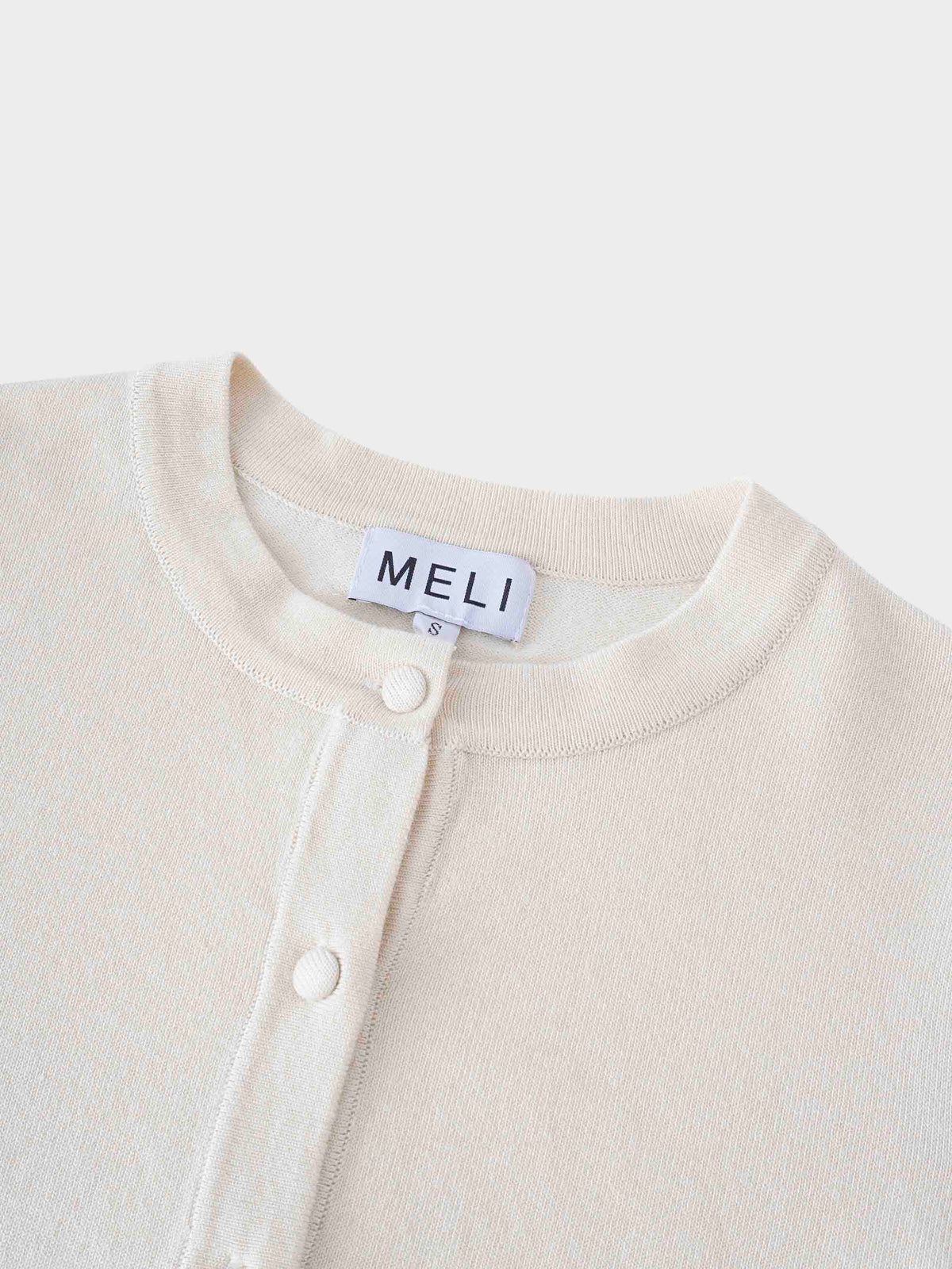 Solid Crew Crop Cardigan-Ivory-2