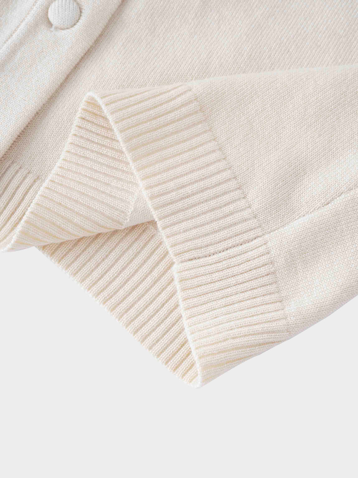 Solid Crew Crop Cardigan-Ivory-4