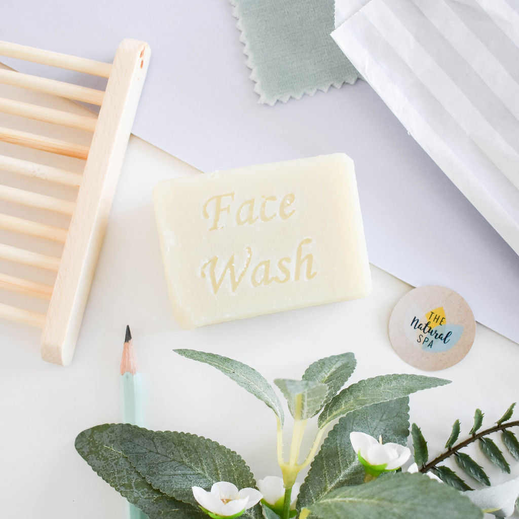 Natural mini face wash bar in travel size for eco friendly and zero waste skincare routines — view 3