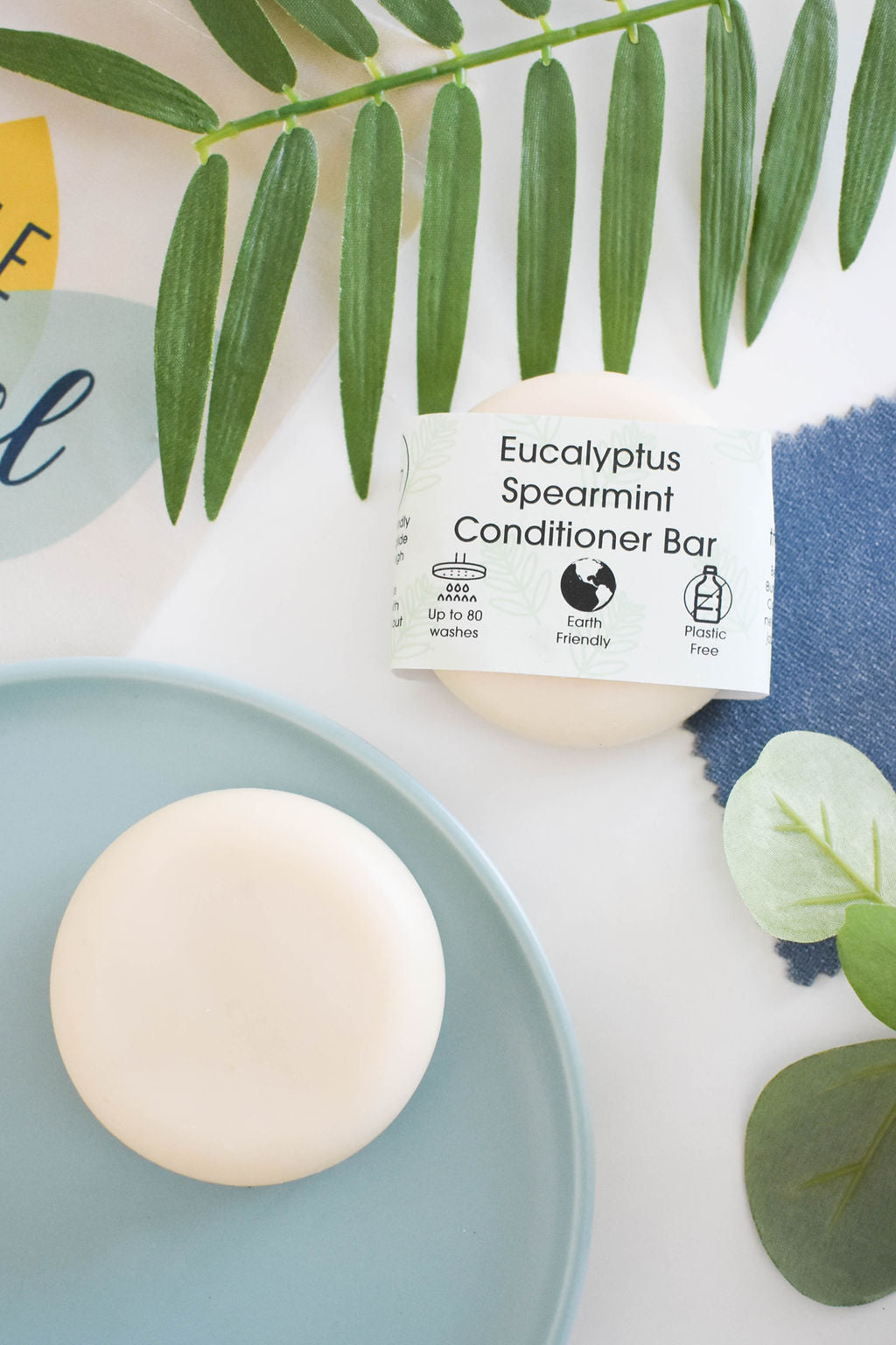 Spearmint and Eucalyptus , Solid Conditioner Bar 60g-3