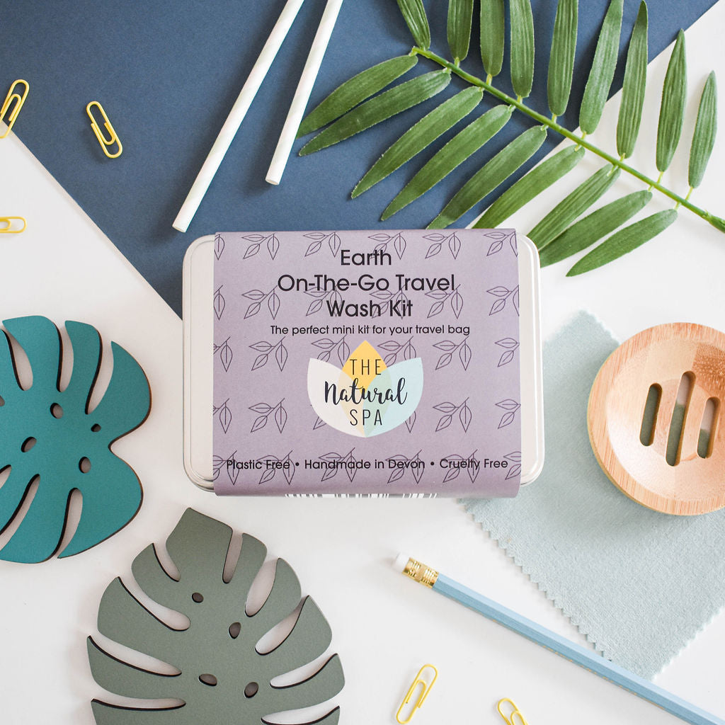 Earth Mini Travel Wash Kit | Natural “On the Go” Shampoo, Conditioner & Soap Set | Vegan, Plastic-Free Hair Care | Perfect Travel Gift-0