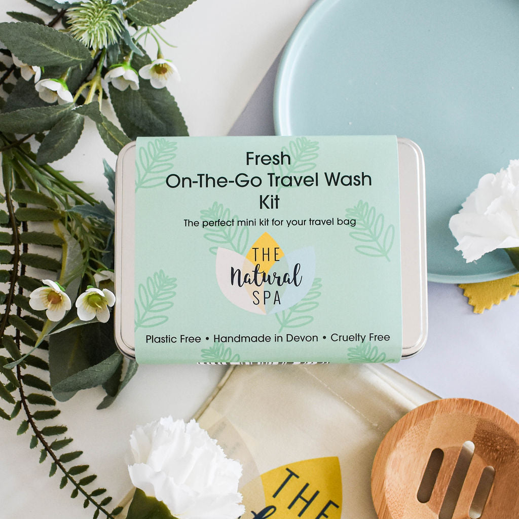 Fresh Mini Travel Wash Kit | Natural “On the Go” Shampoo, Conditioner & Soap Set | Vegan, Plastic-Free Hair Care | Perfect Travel Gift-0