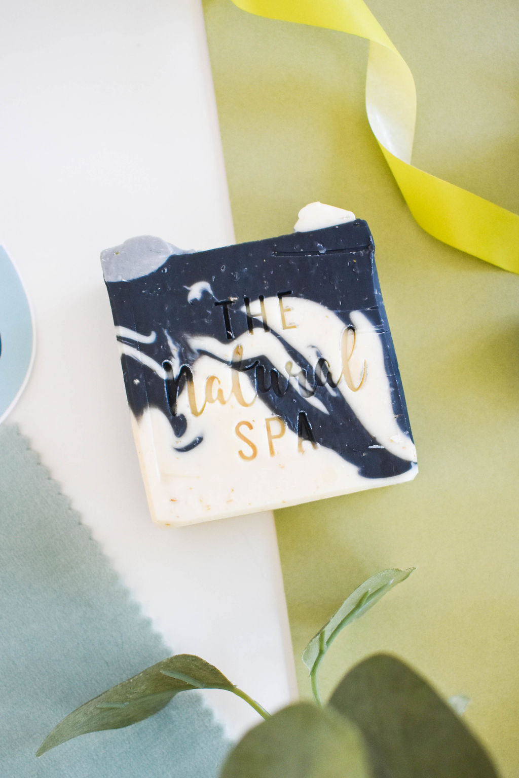 Handcrafted Into the Night charcoal bar soap infused with eucalyptus and tea tree oil — view 3