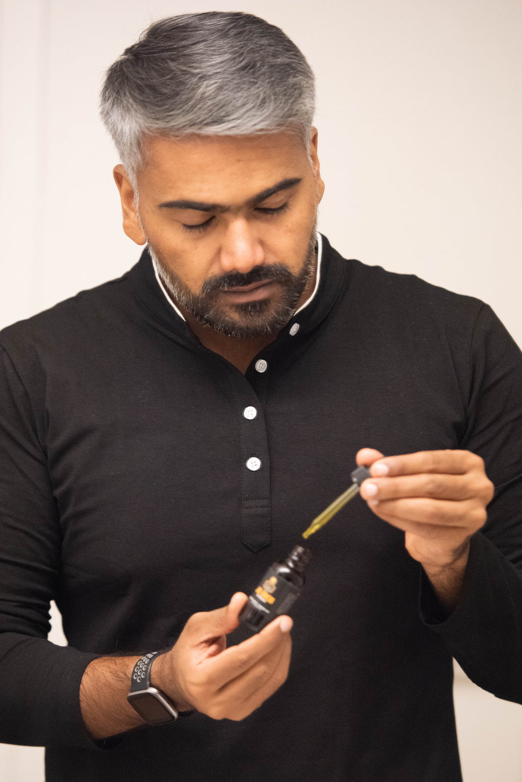 Organic beard grooming kit with oil bottle balm tin boar bristle brush and wooden comb — view 2