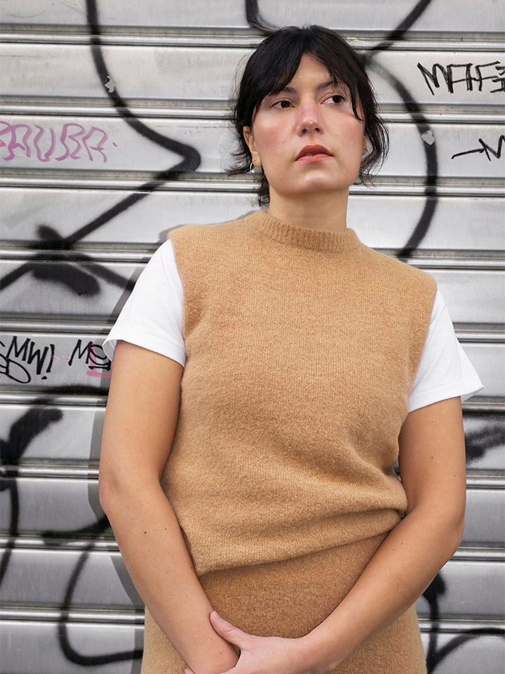 Filippa top smanicato in maglia-4