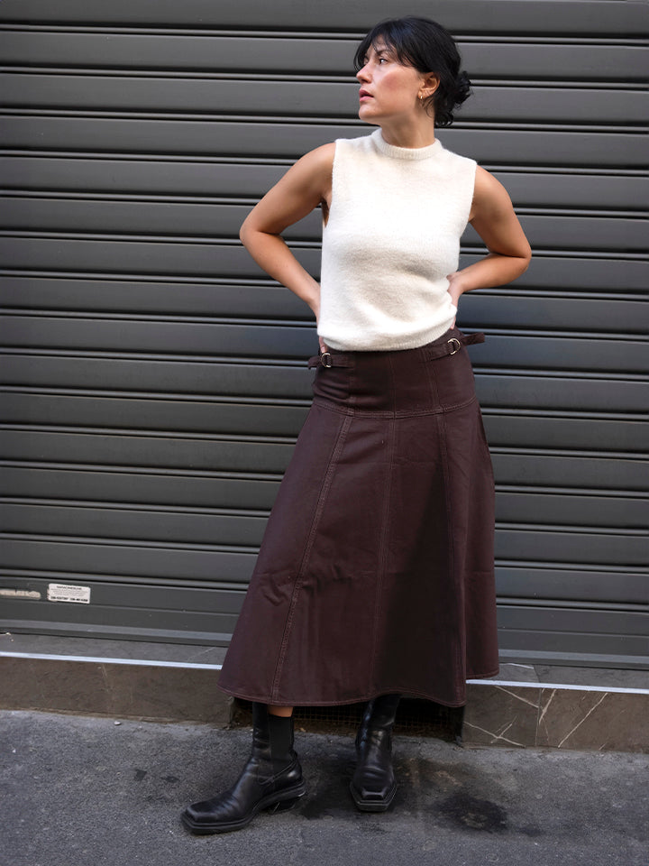 Filippa top smanicato in maglia-1