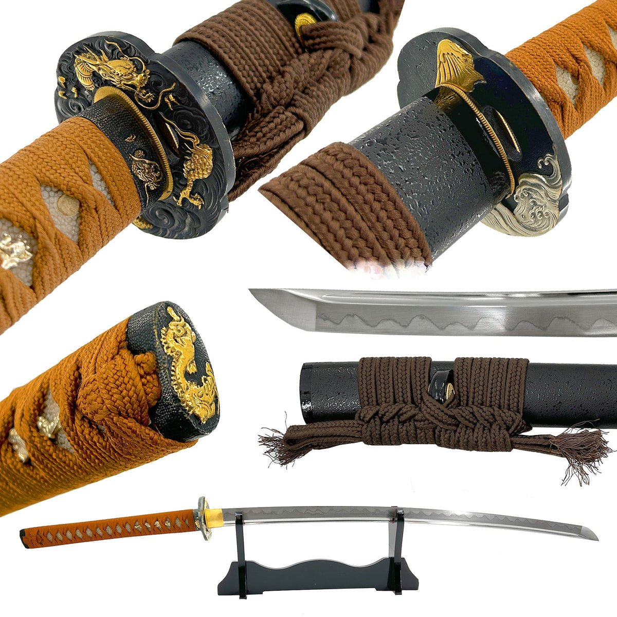 Dance of the Water Dragon 1060 Handmade Katana-0