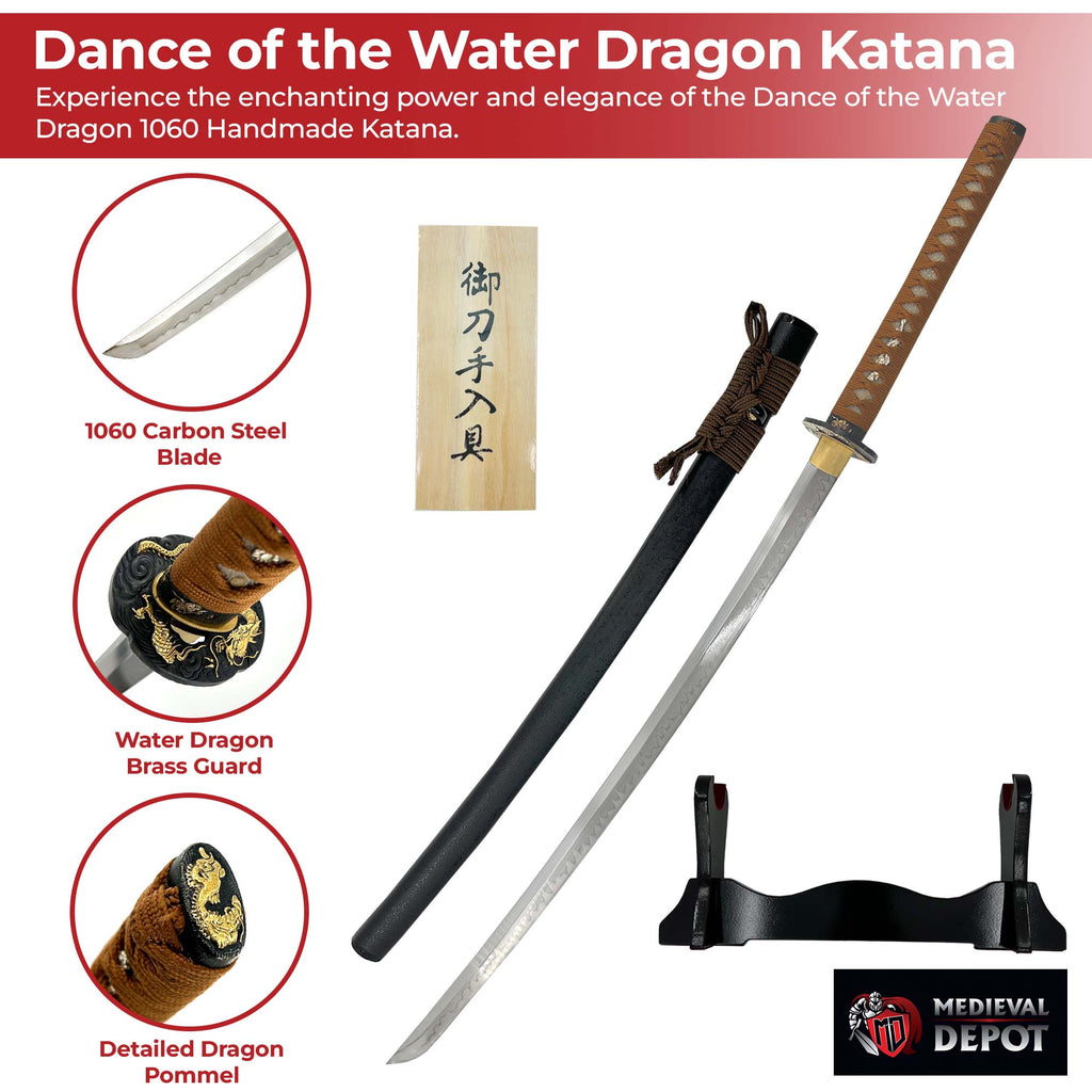 Dance of the Water Dragon 1060 Handmade Katana-2