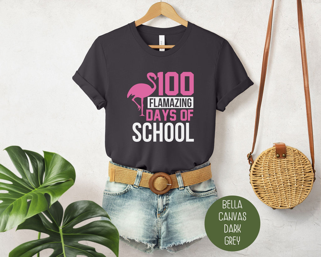 Unisex 100 days of school t-shirt featuring a colorful graphic design on premium breathable cotton — view 4
