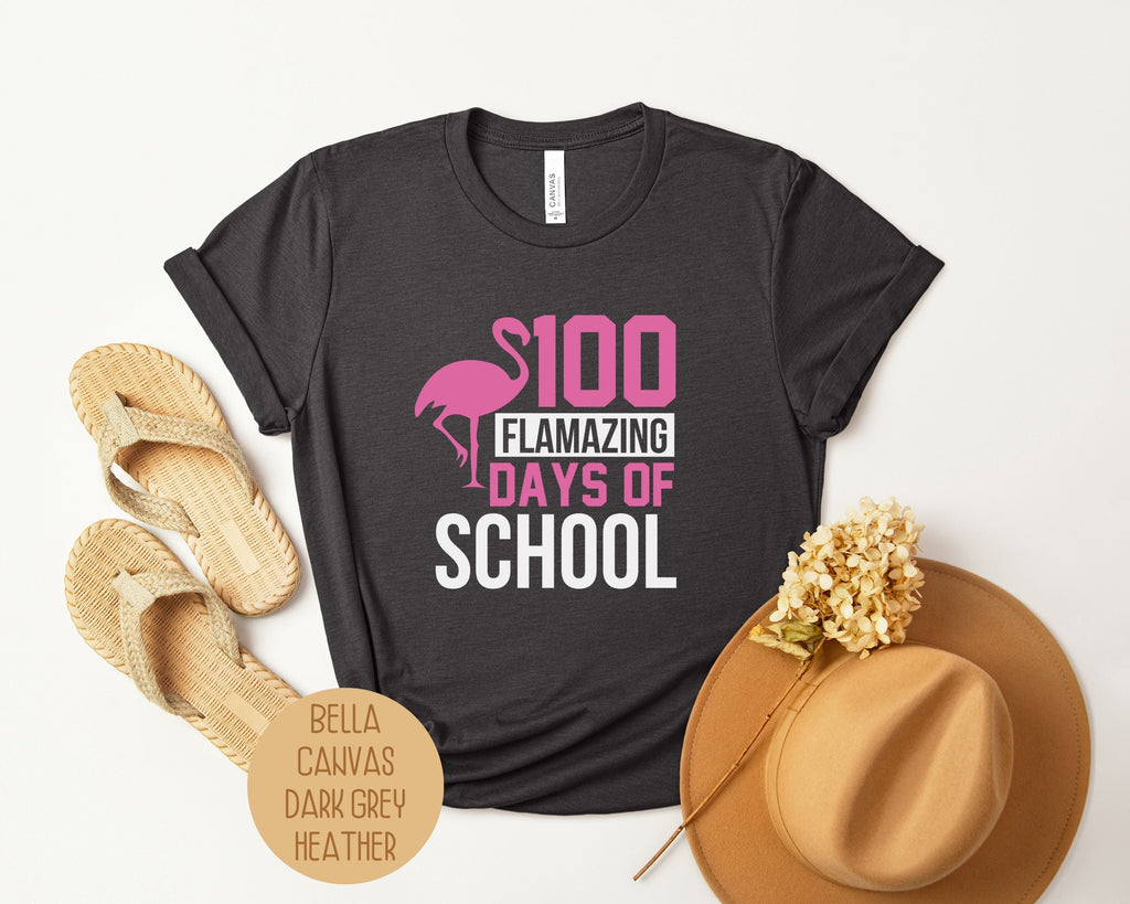 Unisex 100 days of school t-shirt featuring a colorful graphic design on premium breathable cotton — view 5