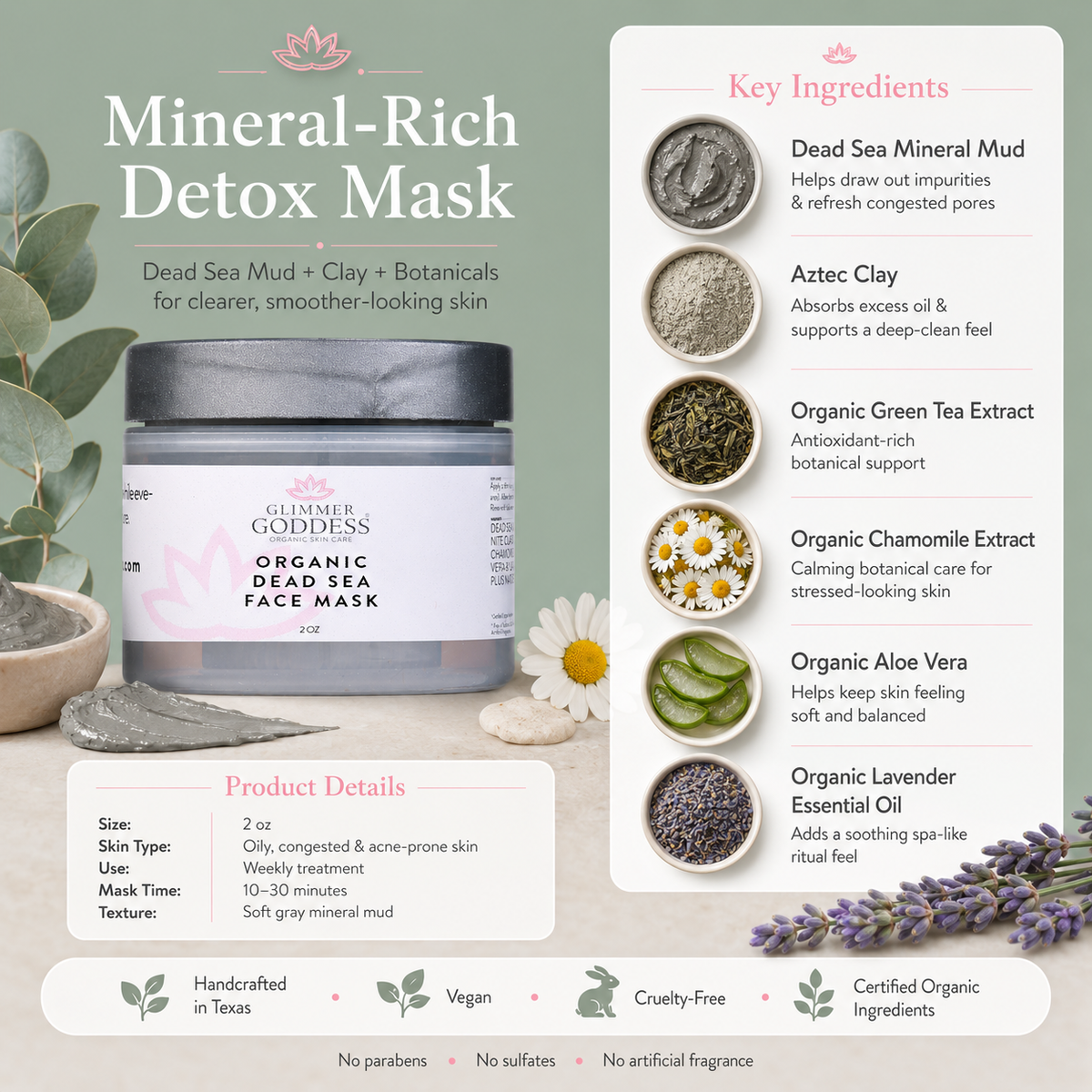 Organic Dead Sea Mud Mask – Exfoliate & Rejuvenate-4