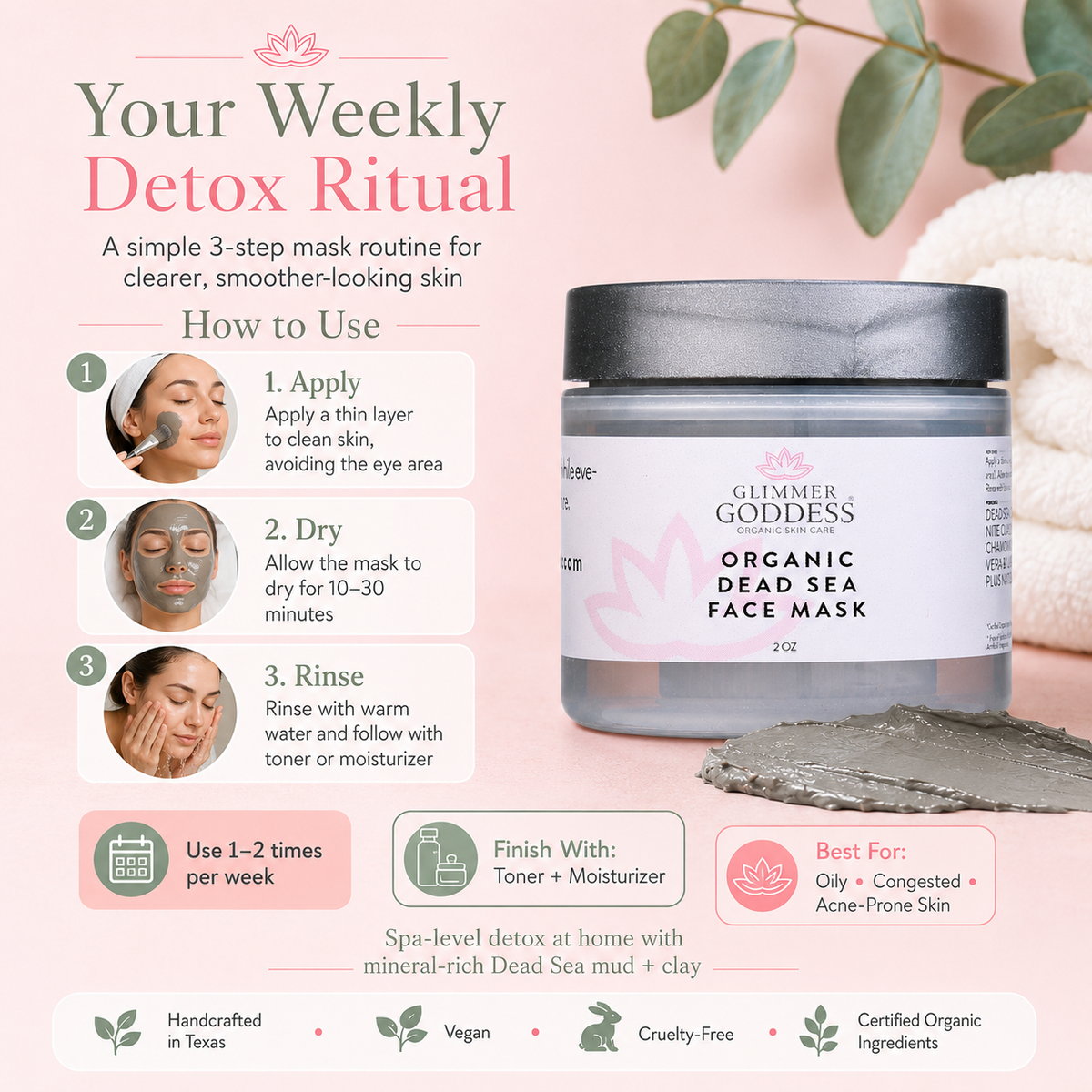 Organic Dead Sea Mud Mask – Exfoliate & Rejuvenate-3