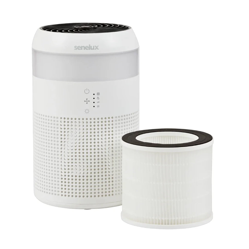 Demi air purifier replacement HEPA filter with cylindrical design and advanced allergen-trapping layers — view 3