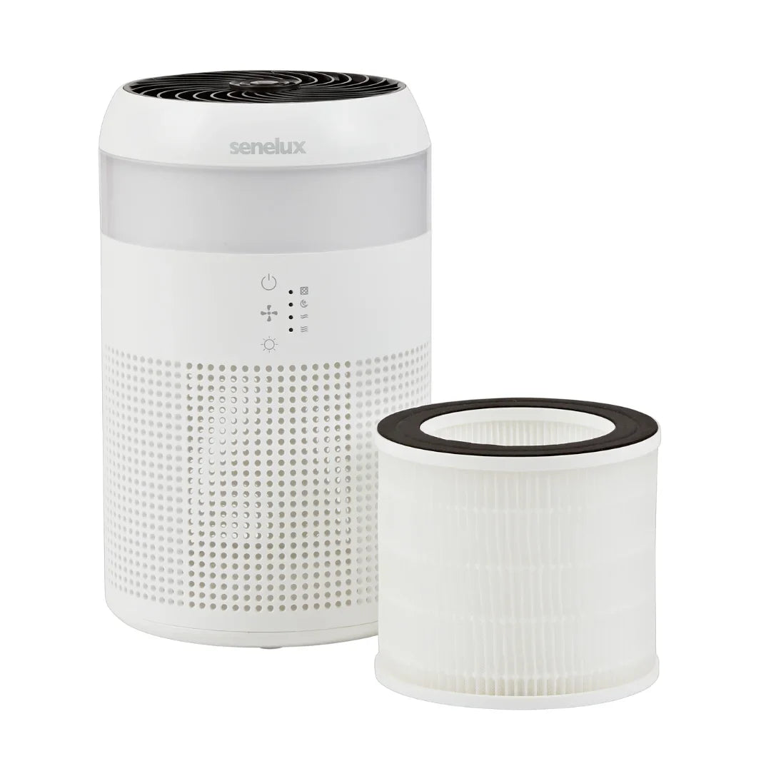 Demi air purifier replacement HEPA filter with cylindrical design and advanced allergen-trapping layers — view 3