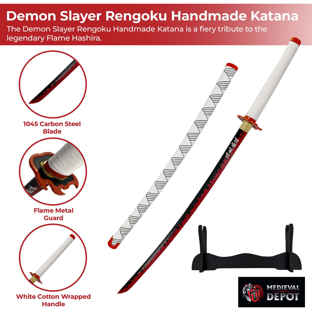 Kyojuro Rengoku Demon Slayer Handmade Katana-2