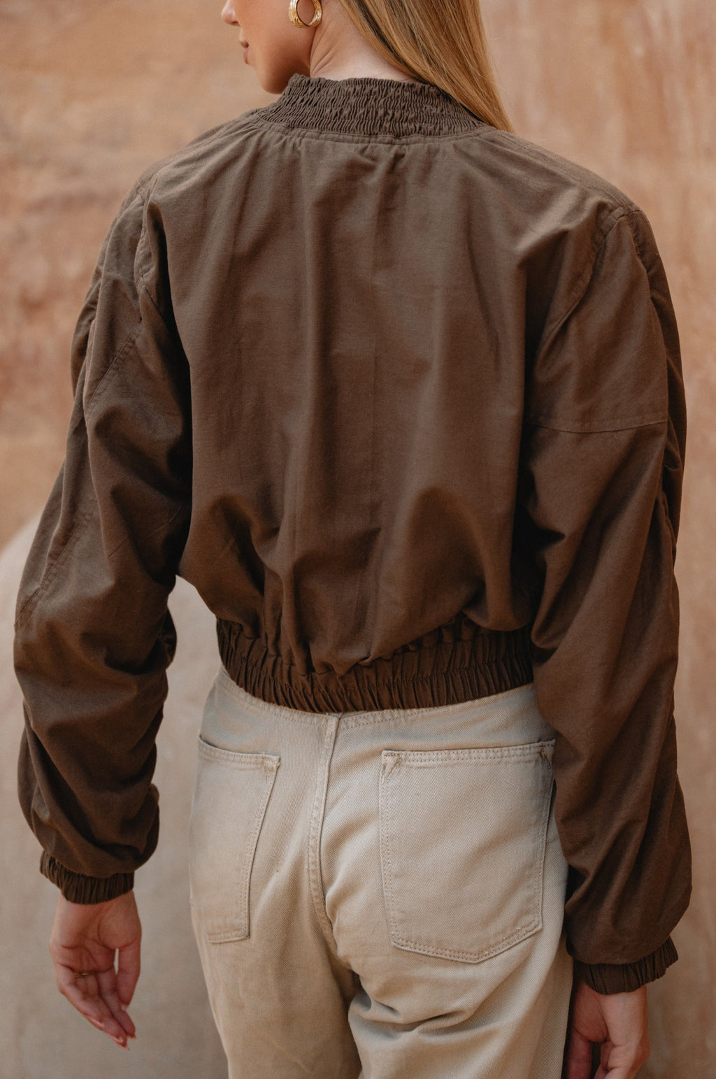Denver Linen Bomber Jacket-4