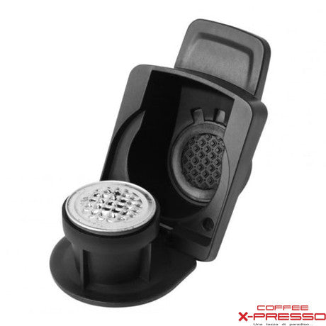 Nespresso to Dolce Gusto coffee machine adapter, durable black plastic capsule holder attachment — view 2