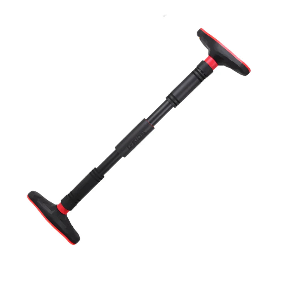 Adjustable doorway pull-up bar in heavy duty steel for home fitness and strength training