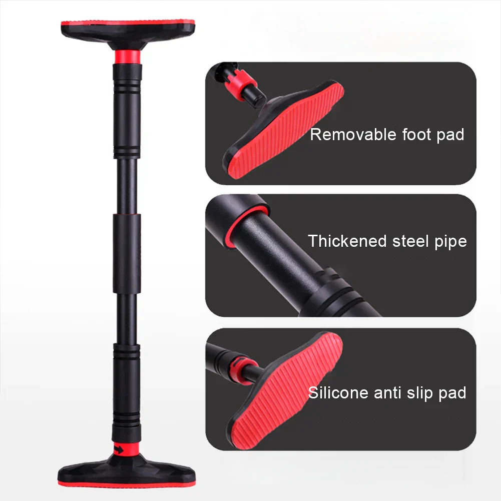 Adjustable doorway pull-up bar in heavy duty steel for home fitness and strength training — view 3