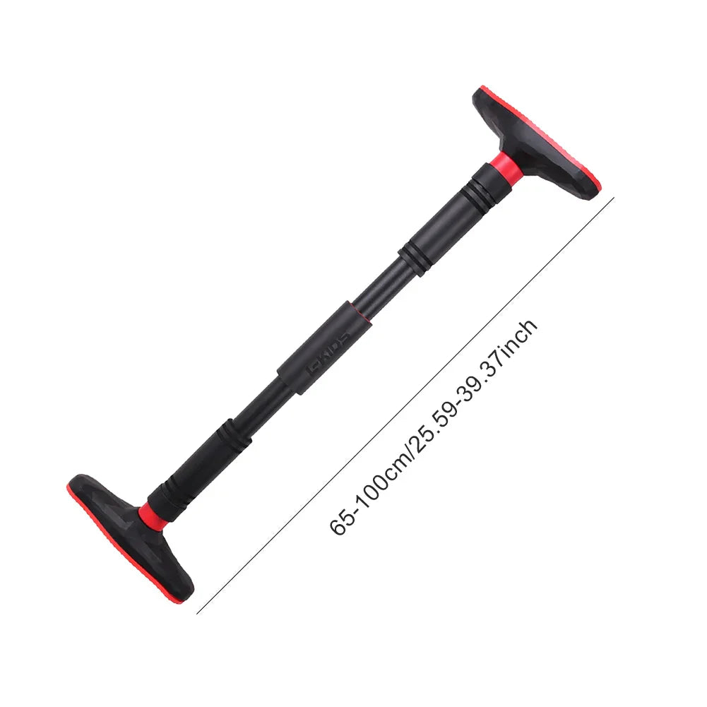 Adjustable doorway pull-up bar in heavy duty steel for home fitness and strength training — view 5