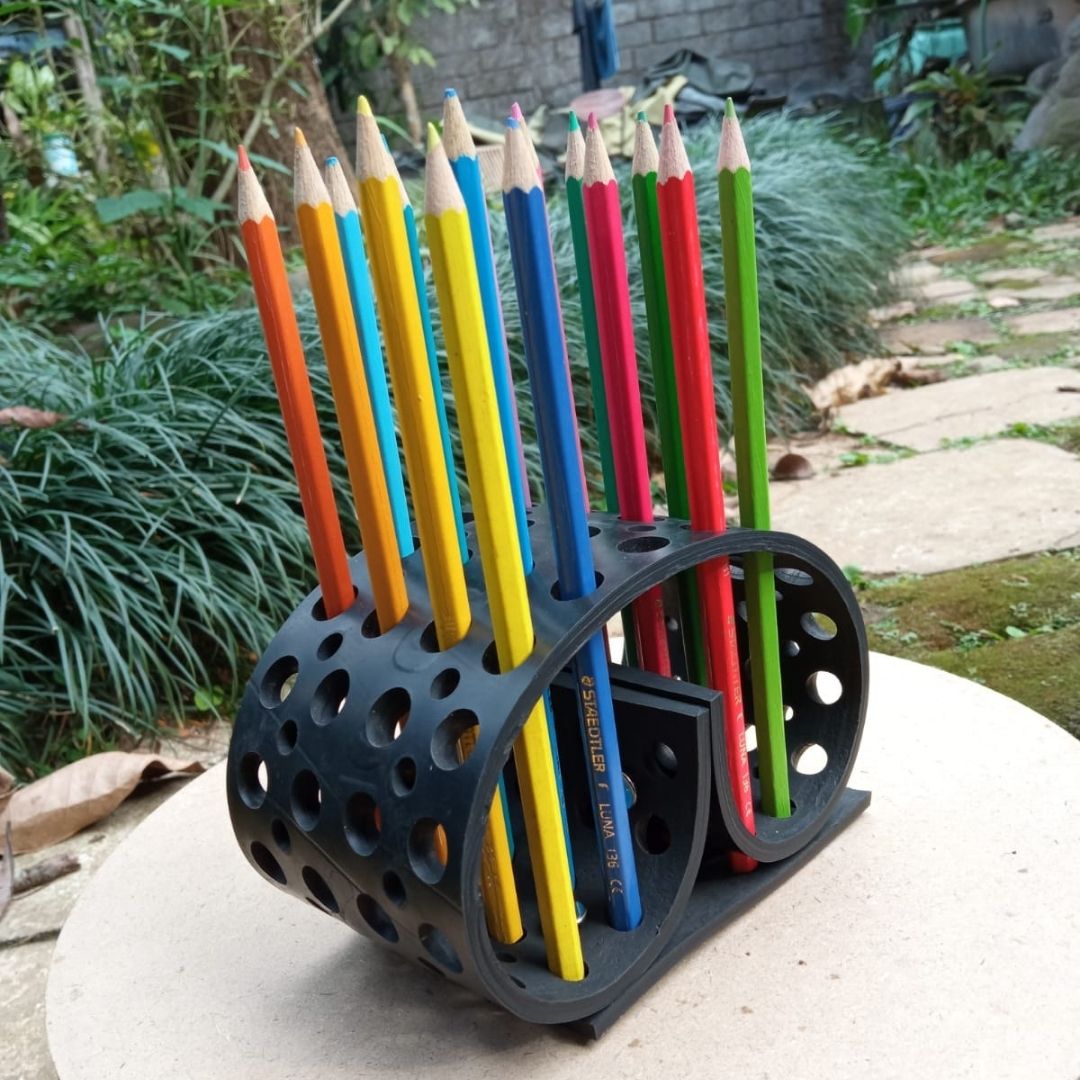 Dotty Multi Design Eco-Friendly Pencil/Pen Holder-2