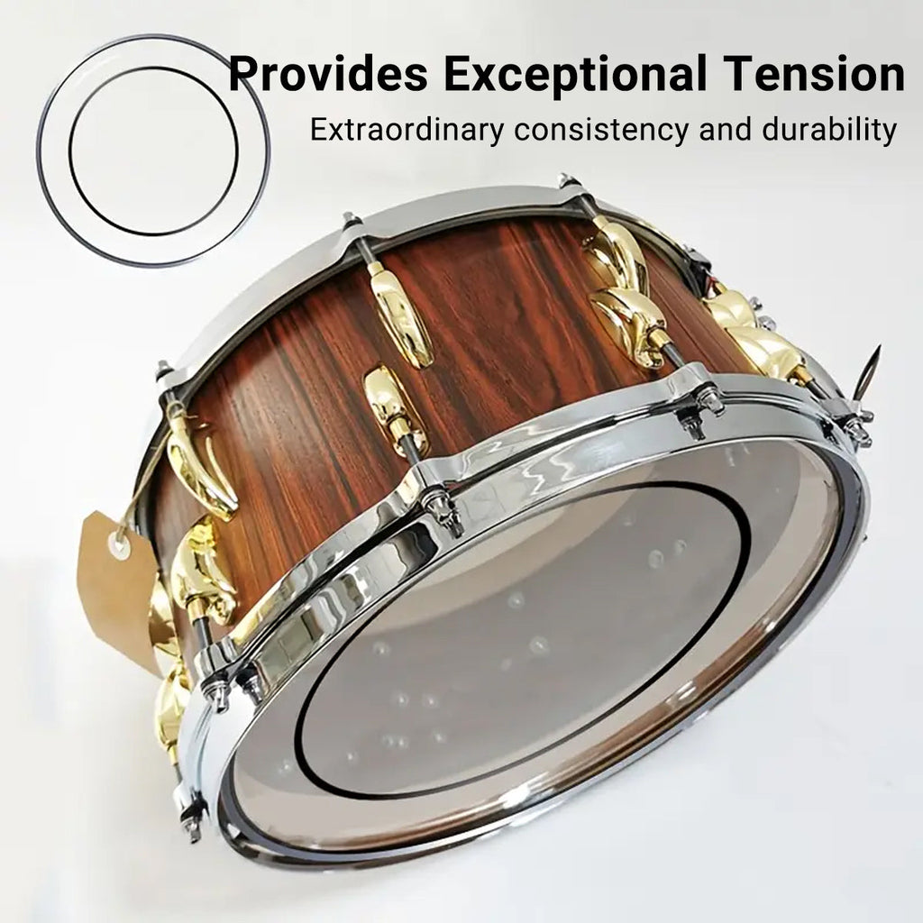 Transparent double layer oil skin matte drum head with aluminium hoop for drum kits — view 4