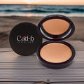 Dual blend powder foundation compact in shade Birch featuring a smooth matte makeup finish