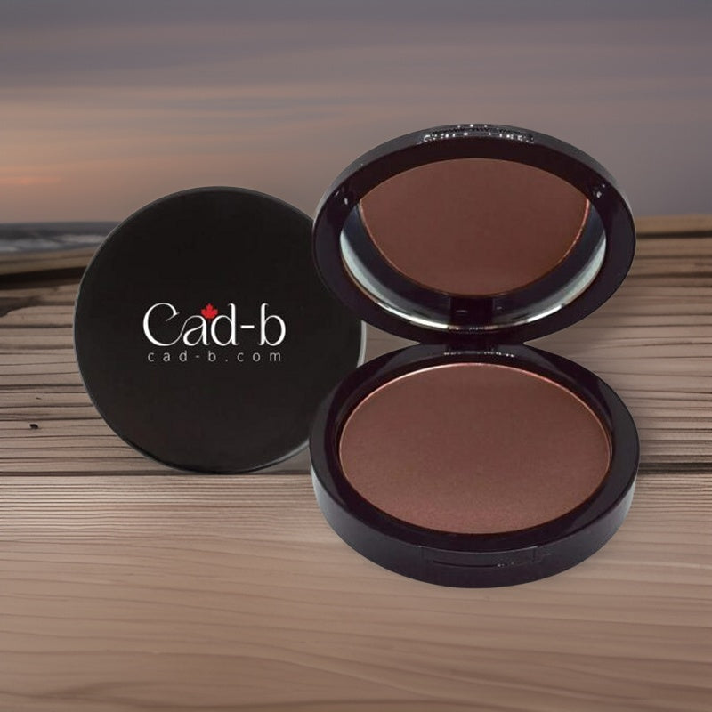 Cinnamon dual blend powder foundation compact for face makeup with a sleek matte finish