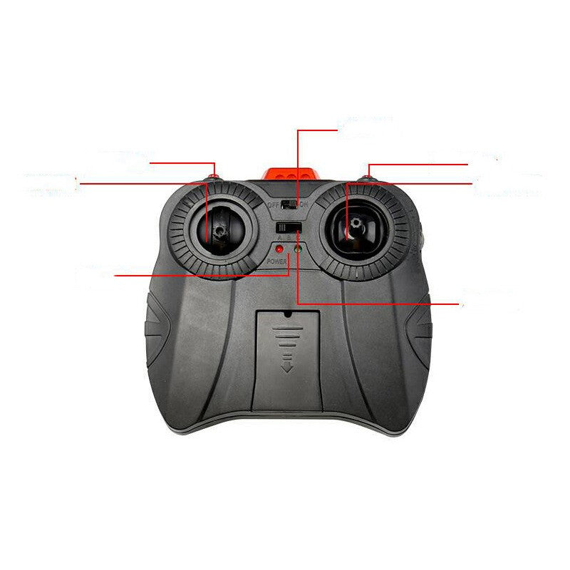 Durable alloy remote control helicopter toy with handle remote and fall-resistant rotor blades — view 3