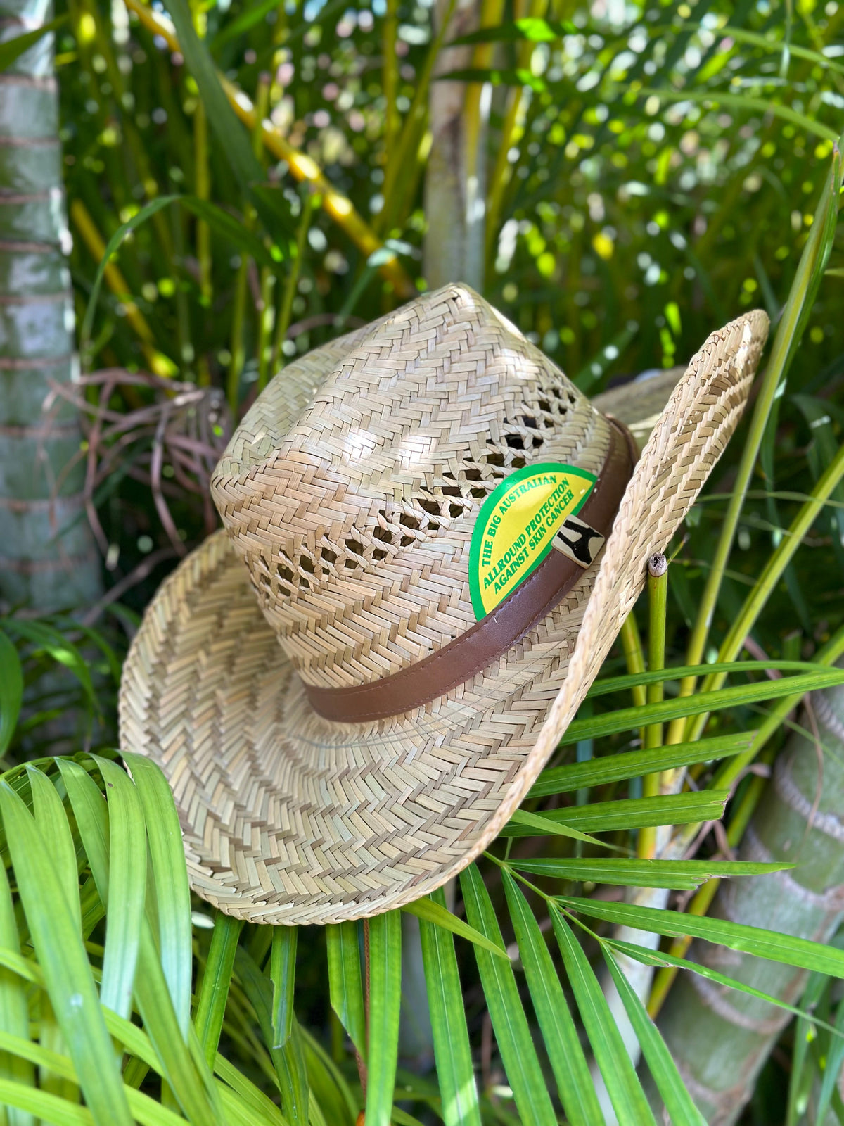 ‘Rodeo Ready’ UV Protected Natural Straw Cowboy Hat-1