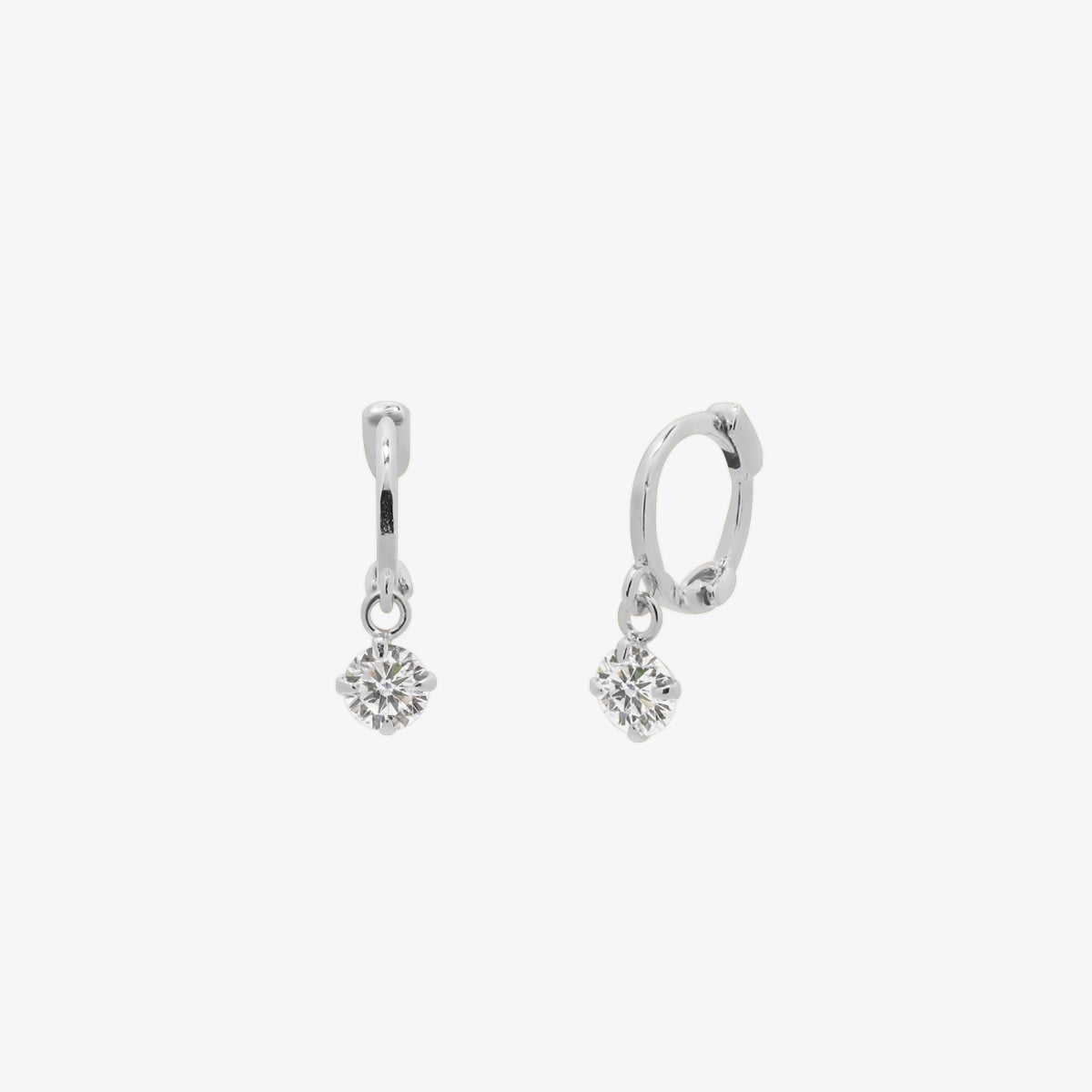 Cubic Charm Huggie Earring-5