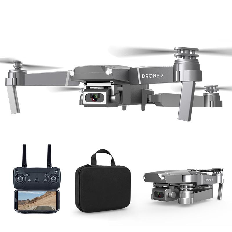 E68 folding quadcopter drone in durable plastic with remote control for indoor and outdoor flying — view 3