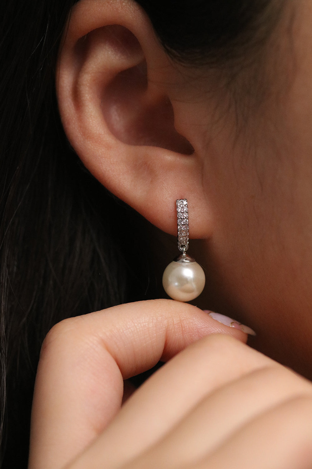 Elegant Pearl drop earrings-6
