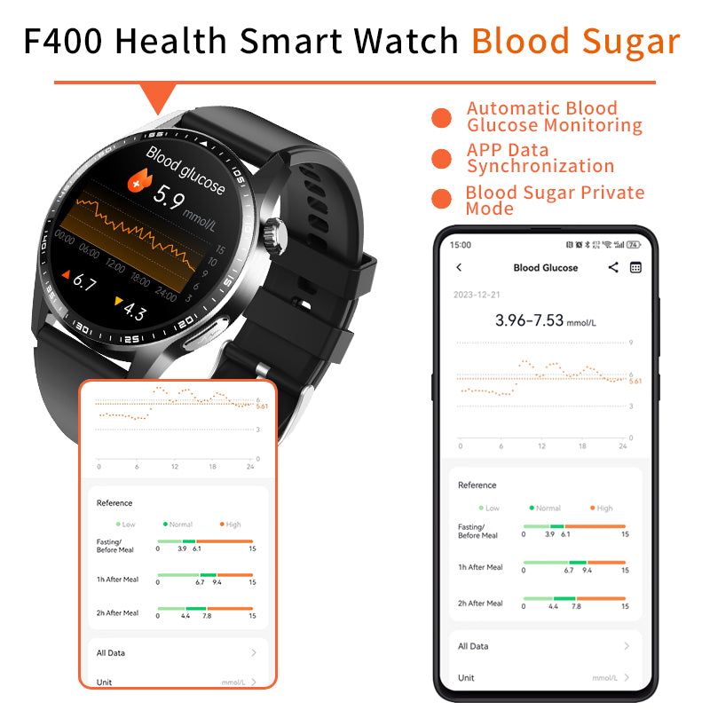 Men's health smartwatch with sleek metal case, mineral glass display, and fitness tracking sensors — view 5