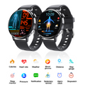 Advanced ECG smart watch with high-definition digital display showing health metrics and fitness data.