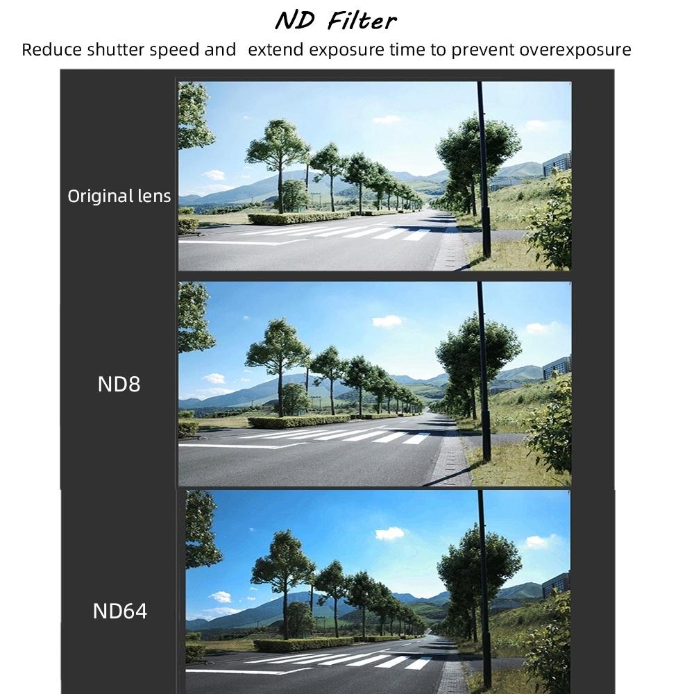 ND16 lens filter for Fimi X8 mini drone, black frame with anti-reflective glass coating — view 5
