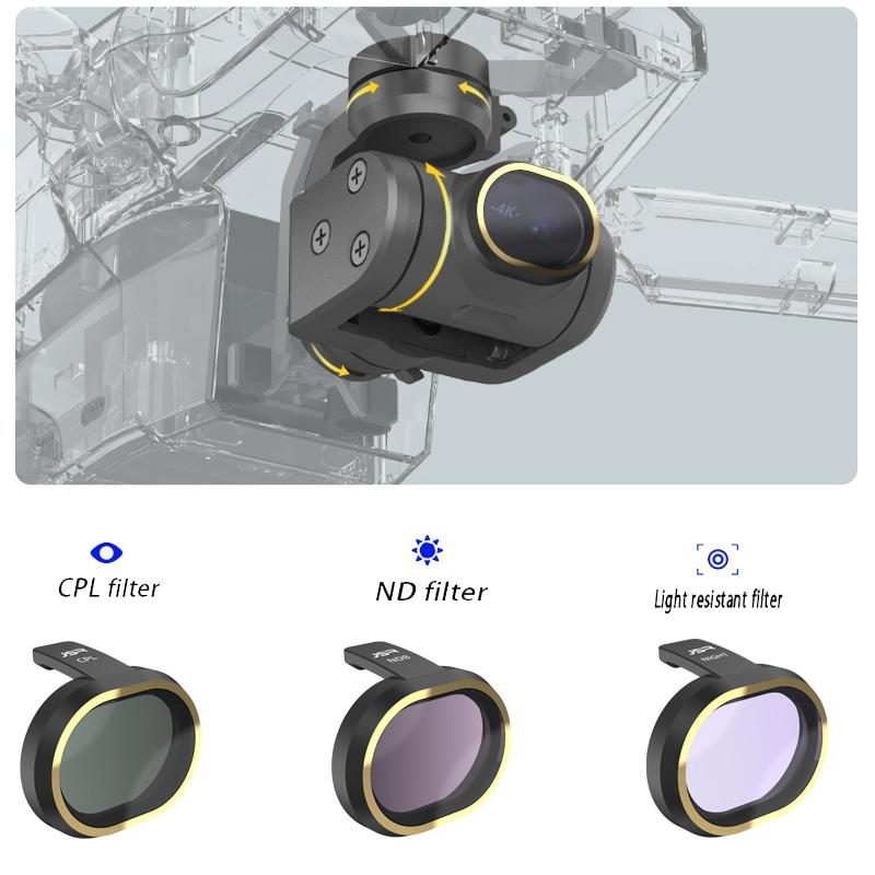 NNEIDS ND8 PL mini drone lens filter for Fimi X8 showing multi-coated optical glass construction — view 3