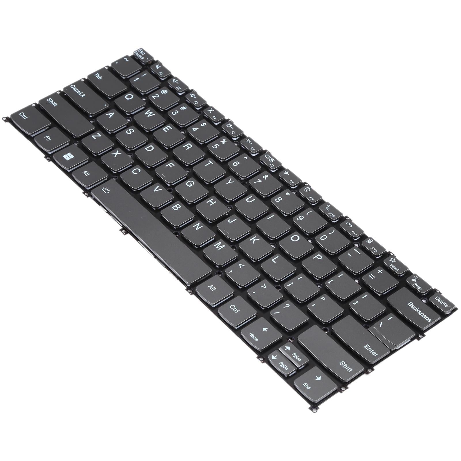NNEIDS backlit replacement keyboard for Lenovo Xiaoxin Air 14 2020 US layout in black.