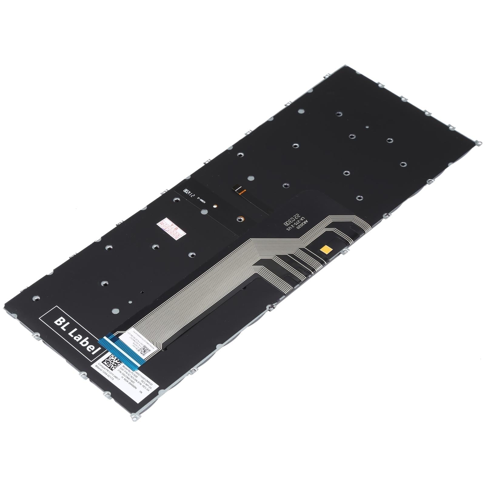 NNEIDS backlit replacement keyboard for Lenovo Xiaoxin Air 14 2020 US layout in black. — view 3