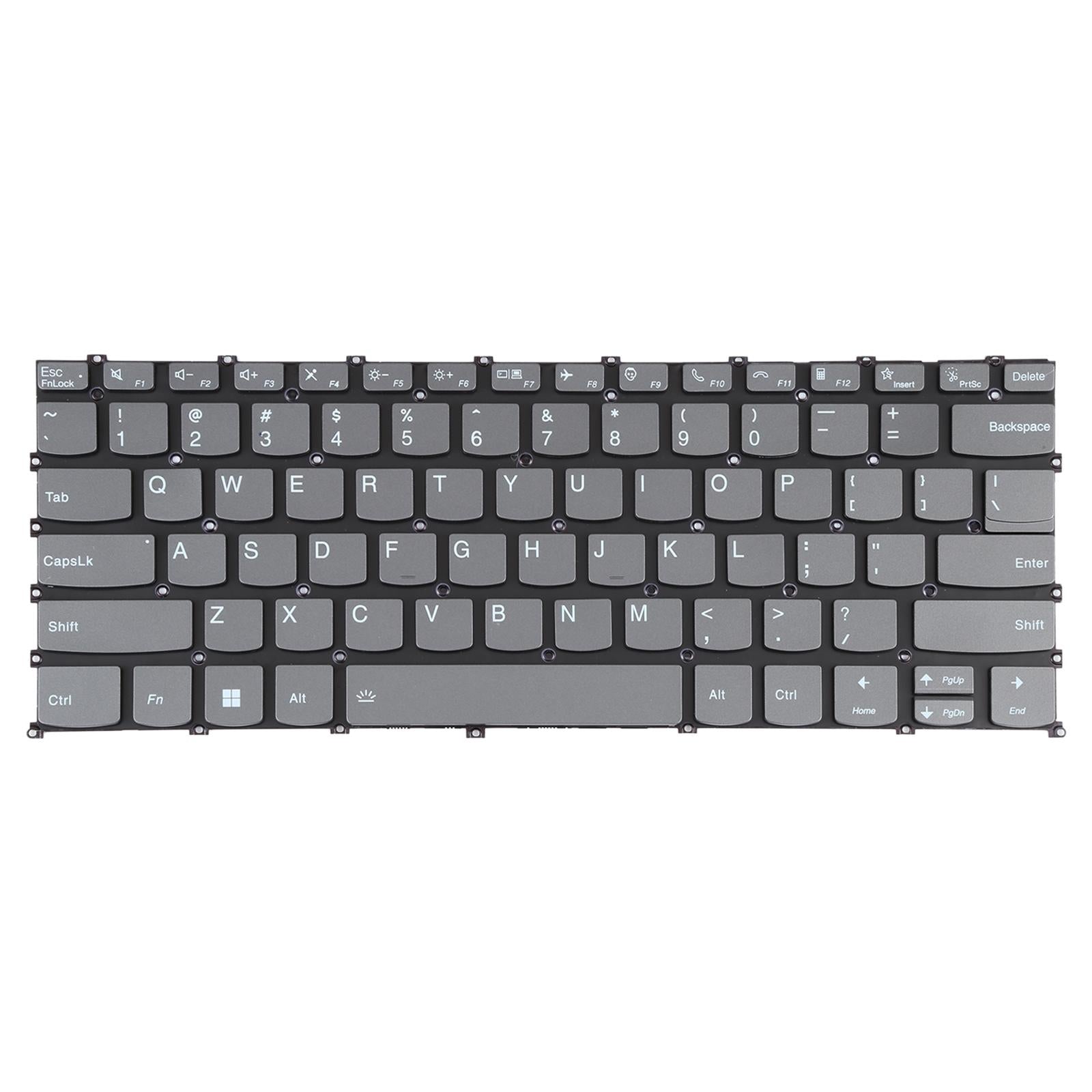 NNEIDS backlit replacement keyboard for Lenovo Xiaoxin Air 14 2020 US layout in black. — view 5