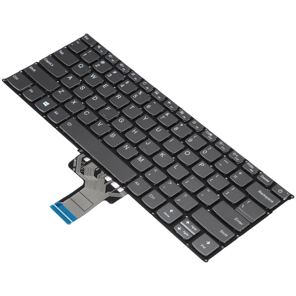 Backlit replacement US keyboard for Lenovo Ideapad 320S-13 laptop in sleek black finish