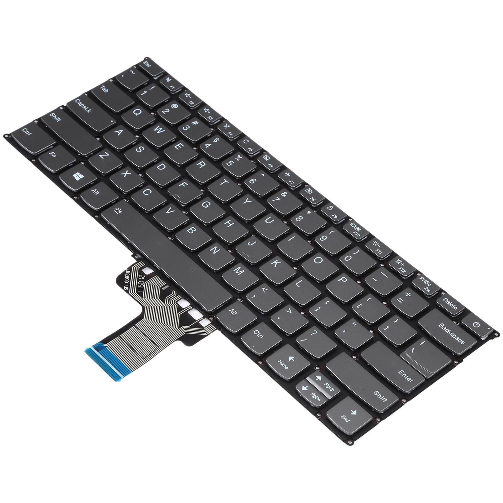 Backlit replacement US keyboard for Lenovo Ideapad 320S-13 laptop in sleek black finish