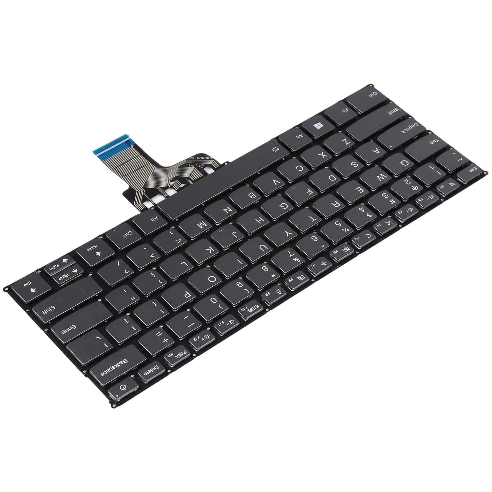 Backlit replacement US keyboard for Lenovo Ideapad 320S-13 laptop in sleek black finish — view 2