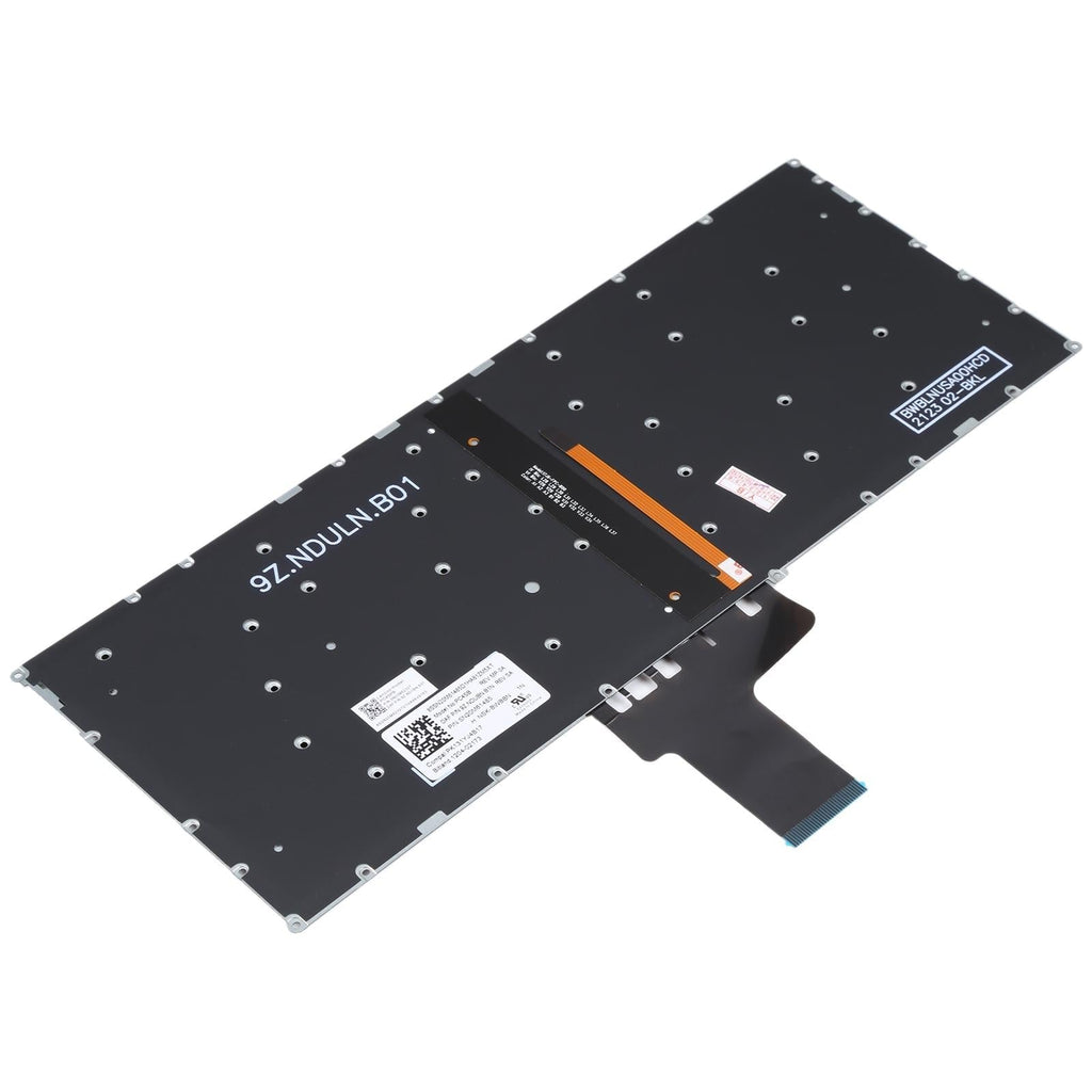 Backlit replacement US keyboard for Lenovo Ideapad 320S-13 laptop in sleek black finish — view 3