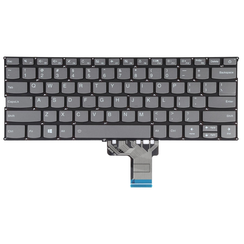 Backlit replacement US keyboard for Lenovo Ideapad 320S-13 laptop in sleek black finish — view 5