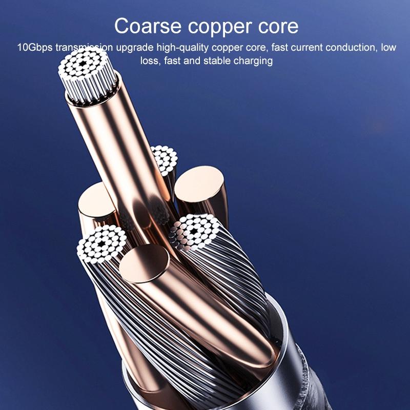 Curved 3M USB-C extension cable with premium aluminum connectors for fast charging and data — view 4