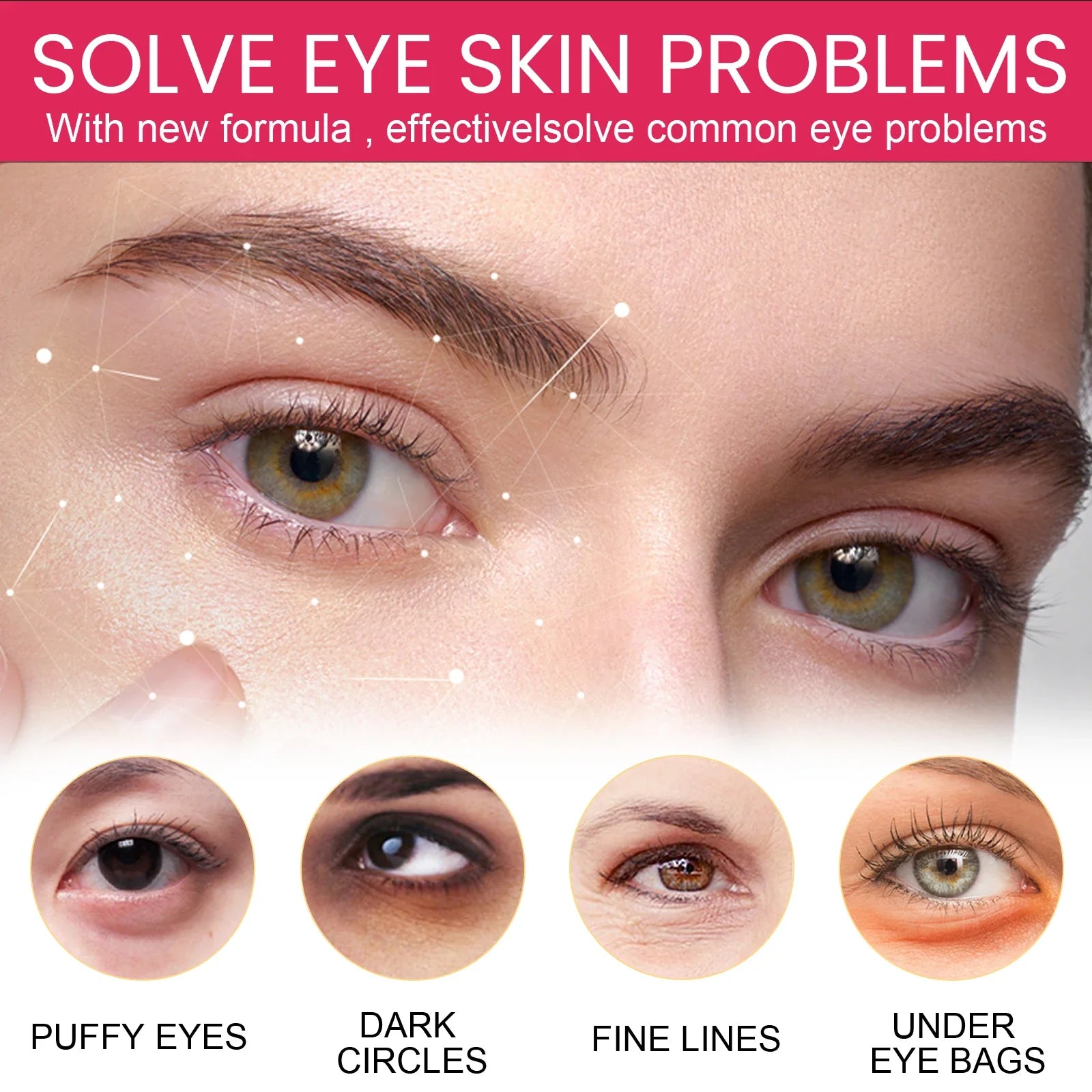 EELHOE anti wrinkle eye cream in a 20g jar for dark circles and puffiness treatment — view 2