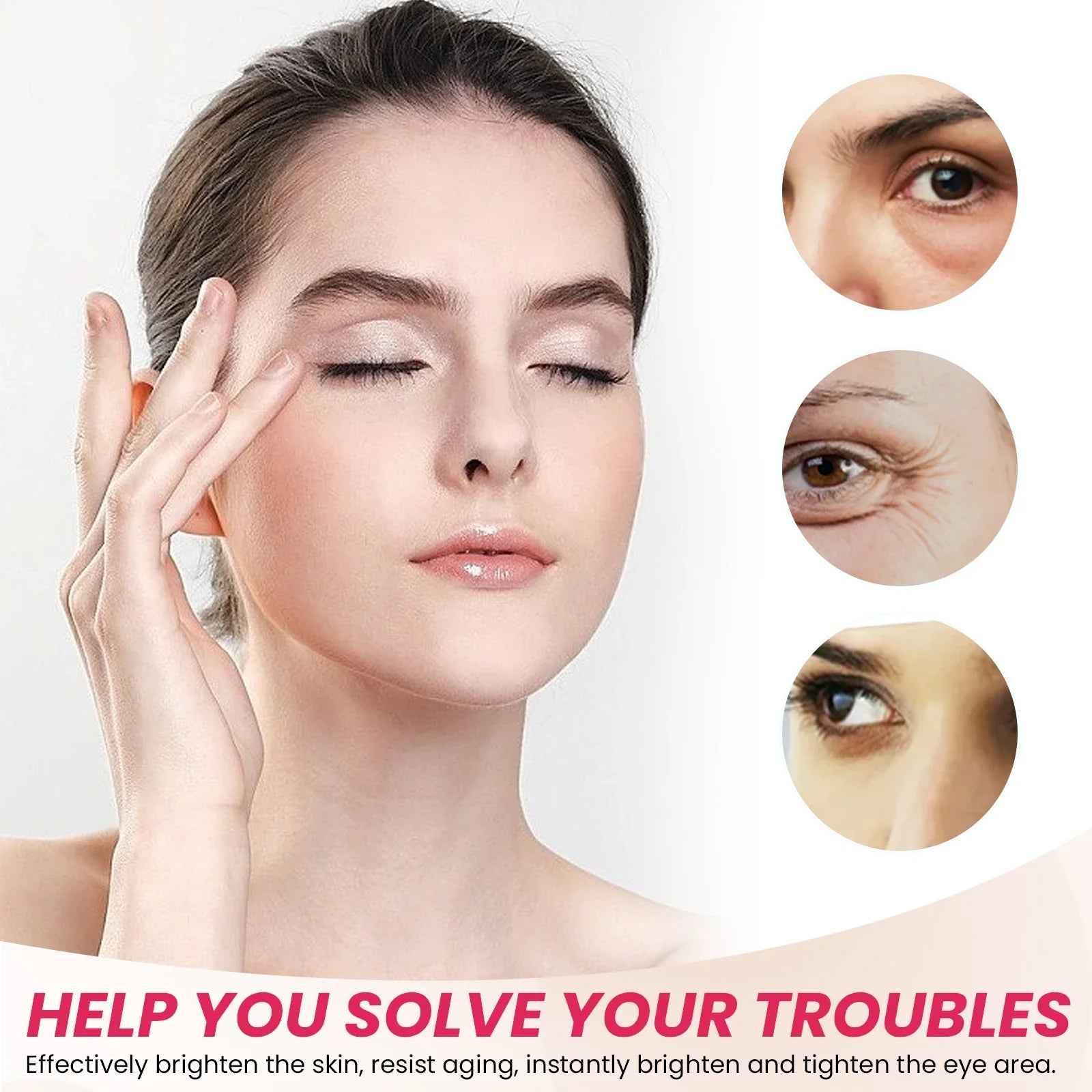 EELHOE anti wrinkle eye cream in a 20g jar for dark circles and puffiness treatment — view 3